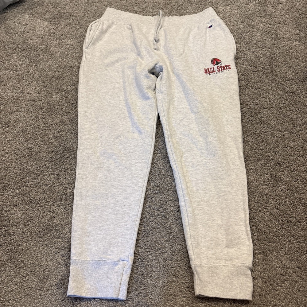 Champion Reverse Weave Ball State University Cardinals Sweatpants XL CHIRP CHIRP